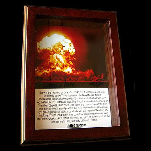 (image for) Trinitite Display Framing (Trinitite not included) - Click Image to Close